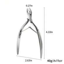 1 Set Stainless Steel Nail Clippers/Stainless Steel Silver Dual-Head Ingrown Toenail Lifter, For Removing Ingrown Nails & Nail Debris, Multi-Function Nail File, Professional Pedicure Tool, Foot Beauty File, Can Be Used To Clean Between Toes - One Size Fits All - View 11