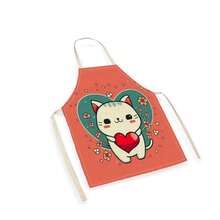 1 chiếc tạp dề họa tiết mèo, tạp dề in hình ngộ nghĩnh, thời trang, tạp dề nhà bếp, nấu ăn, dọn dẹp, tạp dề gia đình sáng tạo. - Nhiều màu - Xem 11