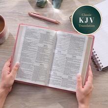 KJV Holy Bible, Gift Edition King James Version, Faux Leather Flexible Cover, Blossom Pink Floral (KJV Gift Editions) - Default - View 3