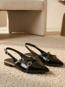 Women Flats - 黑色 - 查看 1