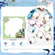 2/4/8-Pack Dragon-Themed Sticky Notes Gift, Adorable Dragon Pattern Notepad 7.62x7.62cm, Perfect For Students & Colleagues, Fun Self-Adhesive Notes, Office & Study Supplies, Unisex - one-size - View 2
