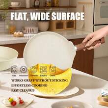 ABKOK Bộ nồi chảo 1 món/10 món, gồm nồi chống dính và nồi đáy phẳng (bao gồm chảo rán và nồi làm bánh kếp), có cả lựa chọn mua theo bộ và mua lẻ, thích hợp cho bữa sáng và nấu ăn hàng ngày, tương thích với bếp từ và các loại bếp thông dụng. - Xem 11