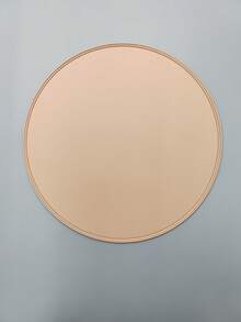 1pc Round PVC Placemat, Washable, Easy To Clean, Wipe-Clean, Non-Slip, Heat-Resistant, Dining Table Mat, Sweet Nostalgia, Elegant Placemat, PVC Dining Mat, Table Setting, Kitchen Dining Pad, Room Decor, Holiday Wedding Party Decor - Black - View 5
