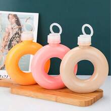 1/3个圆形PP耐热奶茶杯、手链杯、外卖饮料瓶、翡翠绿500毫升果汁杯 - 圈圈杯 - 查看 2