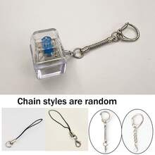 1pc Mechanical Keyboard Keycap Stress Relief Toy - Crisp Tactile Key Chain, Relieve Stress, Office Desk Fun, Unique & Cool Gift - Multicolor - View 13