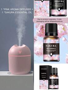 250ml Portable Mini USB Air Humidifier & Essential Oil Diffuser With Color Night Light, Aroma Diffuser For Travel, Office, Car, Desk, Bedroom / 1 Diffuser + 1 Bottle Of Essential Oil (Oils Will Be Shipped Randomly In New Or Used Packaging.) - Multicolor - View 31