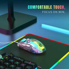 X400 Wired Transparent Gaming Mouse, 7 Programmable Macro Keys - View 8