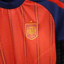 Spain Orange Women's Home Soccer Jersey, Unisex National Team Football Shirt, Retro Streetwear, Couple Matching, Perfect Gifts, Gym Athletic Sports Top - mặc định - Xem 2