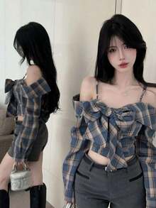 Women Blouses & Shirts - Blue - View 1