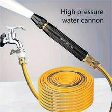 双头高压洗车枪 - 便携式高压水枪，采用耐用塑料制成，配有可调节花园软管喷嘴 - A - 查看 7