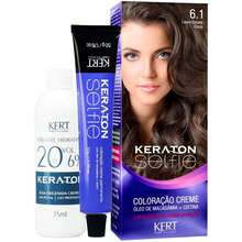 Keraton Selfie Hair Dye - Full Gray Coverage - Choose Your Color - 6.1 DARK ASH BLONDE - View 1
