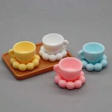 Đồ chơi đóng vai giả vờ làm đĩa và cốc hình đám mây mini, phụ kiện tự làm từ nhựa resin, đạo cụ thức ăn thu nhỏ. - Đĩa hình đám mây nhỏ, tách trà - Xem 12