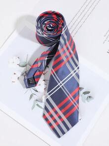 1条男士休闲百搭条纹领带，适合日常穿着、通勤、宴会和派对搭配 - 彩色 - 查看 5