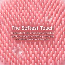 婴儿沐浴刷，硅胶按摩去角质刷，有效去除奶垢 | SkinSoother 婴儿必备，适合干性皮肤和湿疹 - 彩色 - 查看 5