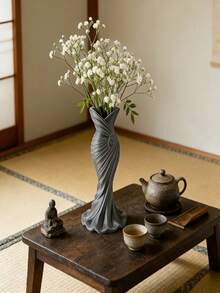 1个塑料花瓶，白色不易碎花瓶，适用于郁金香、玫瑰和其他鲜花，家居装饰，客厅、餐桌礼品，生日、毕业典礼、房间装饰，玻璃花瓶 - 多色 - 查看 9