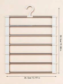 1/2pcs Foldable Magic Pant Rack - Multi-Functional Storage Rack For Organizing Jeans, Scarves And Closet - Multicolor - View 3