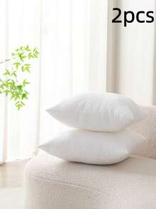 4-Piece Set White Luxury Pillow Cores, Filled With Lightweight Traditional Polyester Fiber As An Alternative To Down Pillows, Lighter And More Comfortable. Suitable For Household And Commercial Hotel Sofa Cushions, Bed Pillows, And Also Ideal For Car Backrests. - Trắng ngọc trai - Xem 13