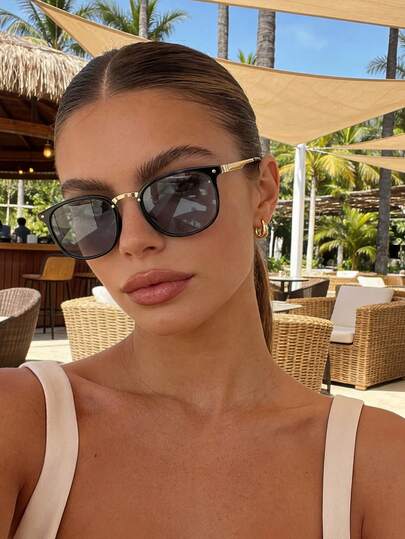 Kính râm đổi màu, tròng kính trong suốt chuyển sang màu xám nhạt, kính thời trang gọng kim loại hình chữ nhật cổ điển, thiết kế kinh điển cho du lịch ngoài trời, bãi biển, kỳ nghỉ, trang phục thường ngày, kính râm chống tia UV mùa hè cho nam và nữ, kính dùng khi dùng máy tính/chơi game/xem TV/điện thoại, kính chống ánh sáng xanh, gọng kính phẳng thời trang.