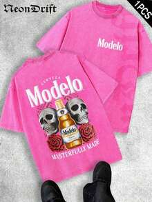 Nuevas  de moda Y2K, Cool, UFO, Deporte al Aire Libre, Estilo Urbano Moderno, Camiseta de Hombre de Algodón Puro Lavado Vintage a la Moda, Un Regalo Sorpresa para Familiares y Amigos, Con Mangas Caídas y Cuello Redondo, Camiseta de Marca de Moda Retro de Algodón Batik de Alta Calidad, Un Grosor Adecuado para Camisetas de Verano, Regalos para las Fiestas. - Naranja Coral - Ver 22