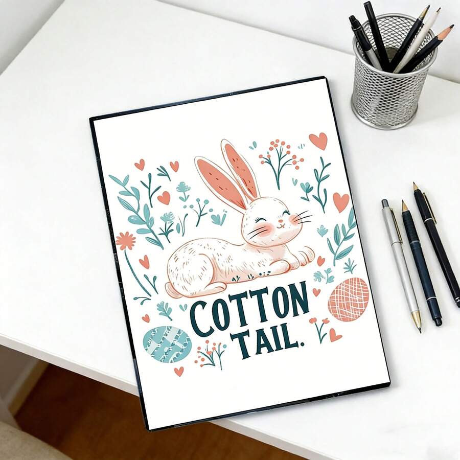 复活节兔子棉尾巴艺术