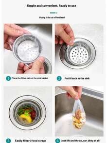[Lưới lọc bồn rửa tái sử dụng] 100 chiếc lưới lọc bồn rửa dùng một lần và tái sử dụng, chất liệu vải dễ vệ sinh, bảo vệ đường thoát nước nhà bếp, đồ dùng nhà bếp bền bỉ. - Nhiều kiểu dáng - Xem 7