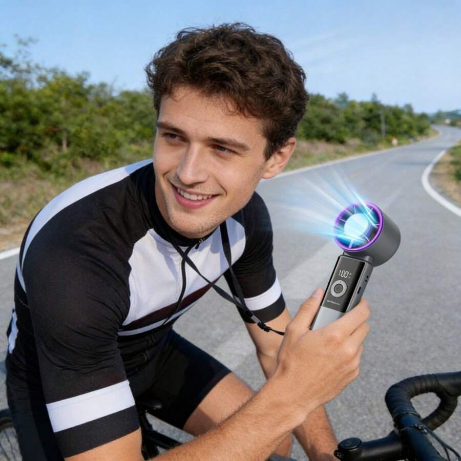 Portable Handheld Mini Fan - Rechargeable, Handheld Fan, USB Charging Small Fan, Ideal Gift, Suitable For Outdoor/Camping, Perfect Eid Al-Fitr Gift