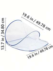 1 pieza Red mosquitera portátil de 3 colores y varios tamaños sin instalación, mosquitera plegable para viajes, camping, picnic, siesta al aire libre, uso en el coche, anti-insectos, no sofocante, compacta, almacenable - Multicolor - Ver 12