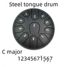 6/13 Handpan Drum For Beginners! Steel Tongue Drum, Meditation Drum, Zen Percussion Instrument, Yoga & Healing Gift - Multicolor - View 5