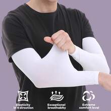 6 pares 4 pares 2 pares 1 par de mangas para brazos, mangas de compresión deportiva con protección UV y enfriamiento para hombres y mujeres, mangas para brazos de golf y baloncesto - Multicolor - Ver 3