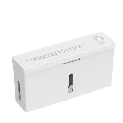 Mini distruggidocumenti P-5 Micro-Cut, capacità di 4 fogli, distruggitore domestico silenzioso con sistema anti-inceppamento, contenitore rifiuti da 2 galloni