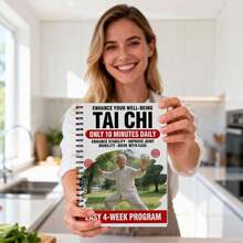 Tai Chi Practice Book Suitable For Elderly And Beginners - Spiral Bound, Includes Progressive Daily Exercises, Gentle Fitness Routines, Training And Practice, Step-By-Step Tai Chi Guide - A - View 9