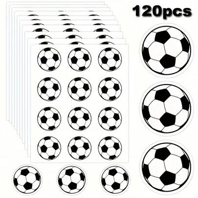 1pc Football Fan Sticker, Made Of Coated Paper, Suitable For Student Rewards, Fast Food Packaging, Holiday Decorations, Essential Back To School Supplies