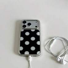 可爱波点亮面果冻防震手机壳，兼容 17 Air 11 12 13 14 15 16 Pro Max，IMD 保护套 - 大圓點 - 查看 4