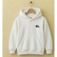 Kangaroo Hoodie With Small Print, Comfortable And Casual - trắng - Xem 2
