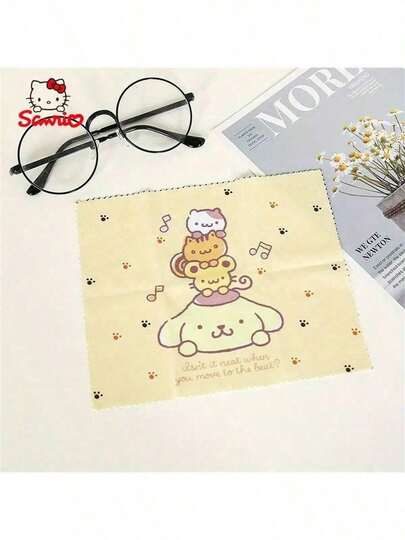 SANRIO 学生必备！超细纤维布，清洁眼镜/手机/CCD的理想之选 - 适用于柔软的无纺布、眼镜、屏幕和相机