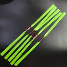 Easytoday 5/10条/包 绿色橡皮筋，厚度1毫米/0.04英寸，随机包装颜色和图案，加厚弹弓扁平橡皮筋，适用于户外射击比赛，可折叠配件 - 綠色 - 查看 8