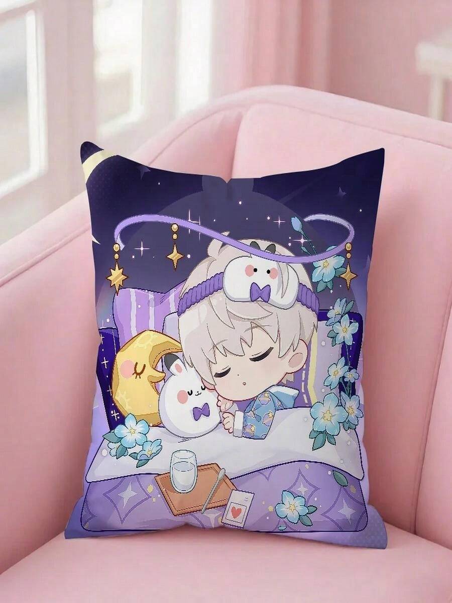 Love And Deepspace Xavier Zayne Rafayel Sylus Caleb Pillow Case Square DoubleSided Sofa CushionCover Bedroom Pillowcover - White 1pc - View 1