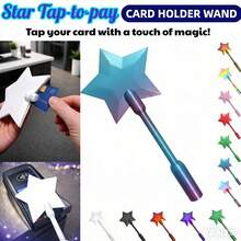 1 chiếc que cầm tay in 3D kiểu dáng thần kỳ, dùng để thanh toán không tiếp xúc, kiểu dáng Starlight Magic Wand, kèm vỏ bọc mở rộng thẻ NFC cho các trường hợp thanh toán chạm. - Nhiều màu - Xem 11