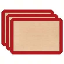 3Pcs Non-Stick Silicone Baking Mat, Reusable Heat Resistant Oven Sheet Liner For Pastry Cake Cookie Baking - View 14