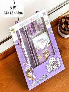 Bộ quà tặng văn phòng phẩm - Hộp quà văn phòng phẩm bất ngờ, thích hợp cho học sinh tiểu học, phần thưởng cho học sinh mẫu giáo, phần thưởng cho cả lớp và quà tặng nhỏ cho trẻ em. - Nhiều màu - Xem 11