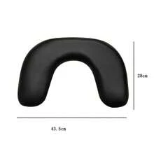 Phần đáy của gối kê tay hình chữ U dùng để vẽ móng có tích hợp đèn soi móng, giúp tiết kiệm không gian trên bàn làm việc. - màu đen - Xem 2