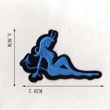 2pcs Multicolor Devil Woman Sewing/Iron-On Embroidered Patch - Ironing Style - View 4