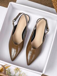 Dép xăng đan đế bằng nữ, mẫu mới Xuân/Hè 2026, đa năng, đế mềm, kiểu La Mã, cỡ lớn 41-43. - màu nâu - Xem 5