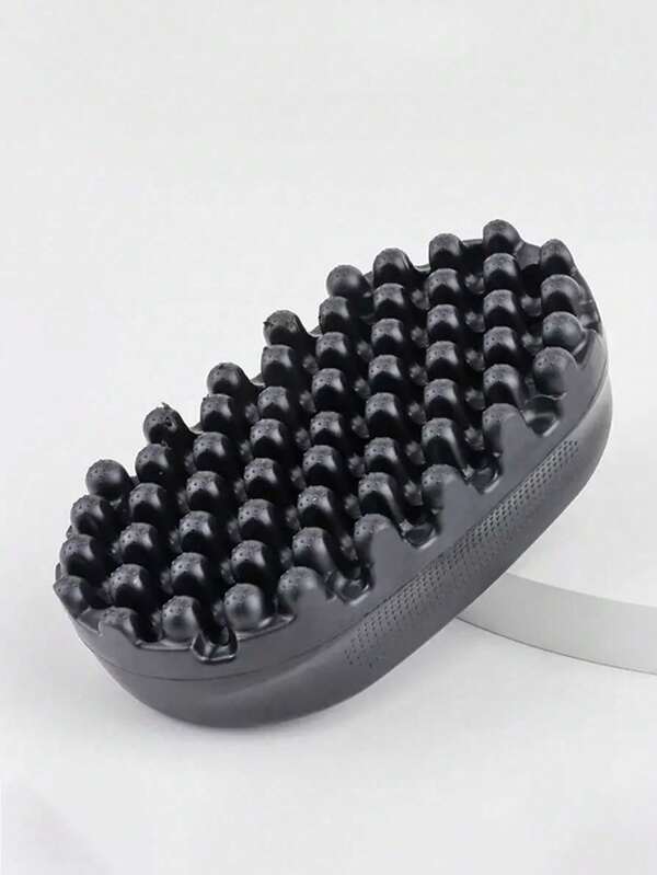 1pc WANMEI Curling Hair Twist Brush, Washable Elastic Styling, Hair Braiding Comb, Non-Slip Design, Washable Rubber, Unisex Hair Sponge Set, Rubber Hair Sponge Comb Suitable For Curly Hair