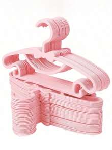 10 móc treo quần áo trẻ em bằng nhựa có nơ, chống trượt, thích hợp để treo quần áo trẻ sơ sinh/trẻ nhỏ, siêu mỏng - Nhiều màu - Xem 2