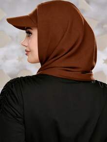 Khăn trùm đầu có mũ, khăn giữ ấm cổ, mũ che kín đầu, mặt nạ chống tia UV đa năng dành cho phụ nữ Hồi giáo, phù hợp cho mọi mùa. - khăn quàng cổ - Xem 4
