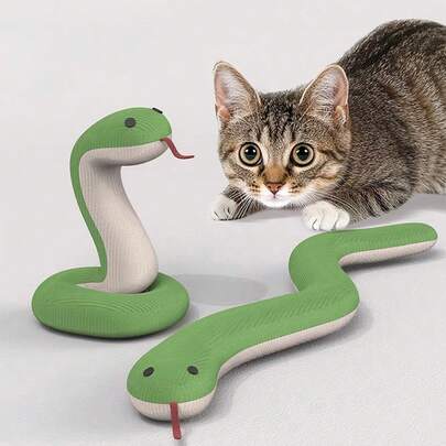 Interactive Cat Toys, Includes Plush Squeaky Pillow Toy, Pet Supplies, Cat Toys, Dog Toys, Plush Pets, Realistic Snake, Kitten Chew Stick, Pet Supplies