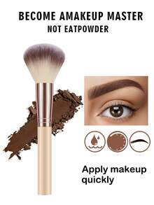 16PCS Makeup Tools Set Including:12PCS Makeup Brush Set+1pc Mini Air Cushion Powder Puffs+1pc Makeup Sponges+1pc Triangle Powder Puffs+1pc Makeup Brush Cleaning Tools - Multicolor - View 8