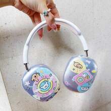 Dog 1pc Cute Cartoon Line Art Puppy Design Protective Case For Apple Max Headphones - Multicolor - View 6