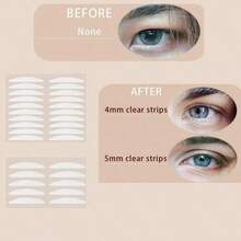 40pcs Breathable Invisible Double Eyelid Tapes, Double-Sided Eyeshadow Makeup Tapes, Transparent, Gift, Travel Essential - Multicolor - View 4